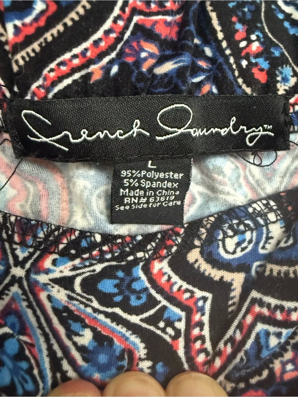 French Laundry Maxi Skirt with Pink & Light Blue Accents
